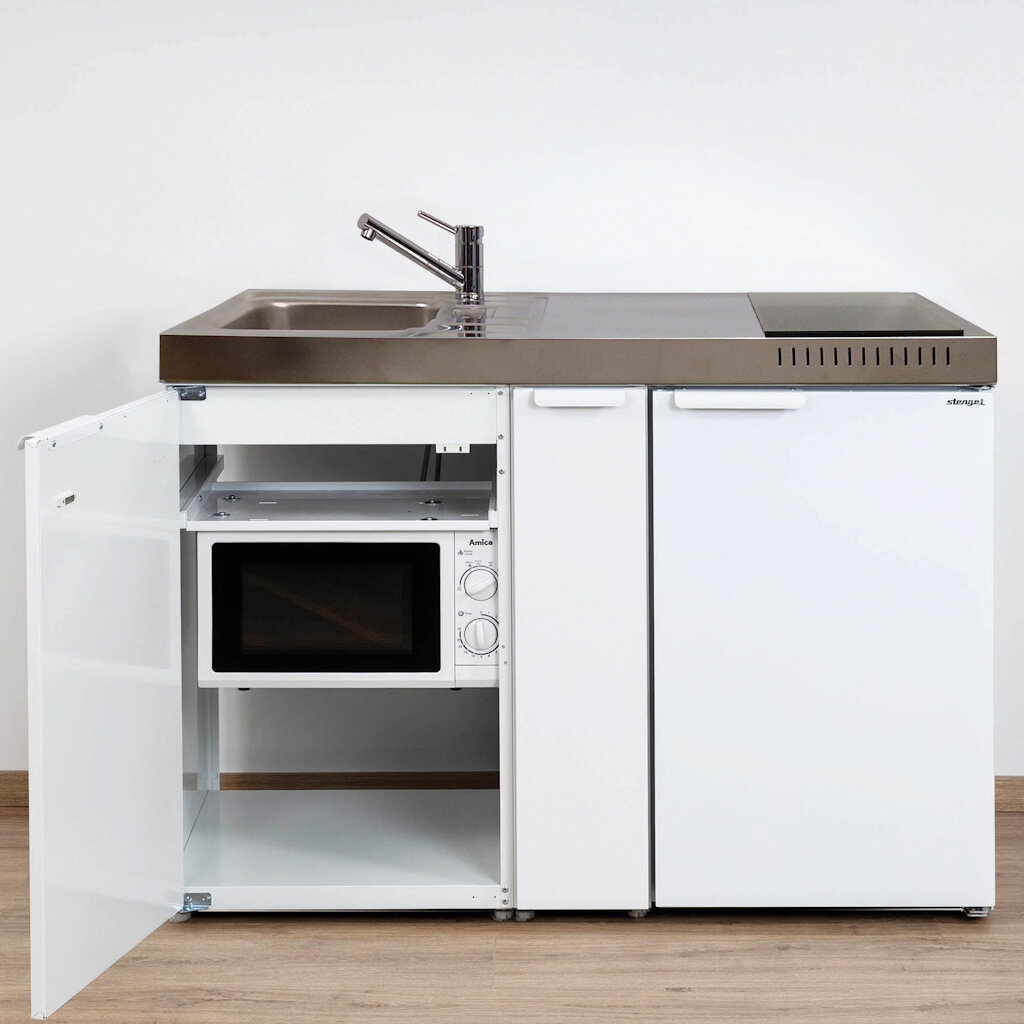 Stengel Miniküche Kitchenline MKM 120 A mit Mikrowelle und Apothekera ...